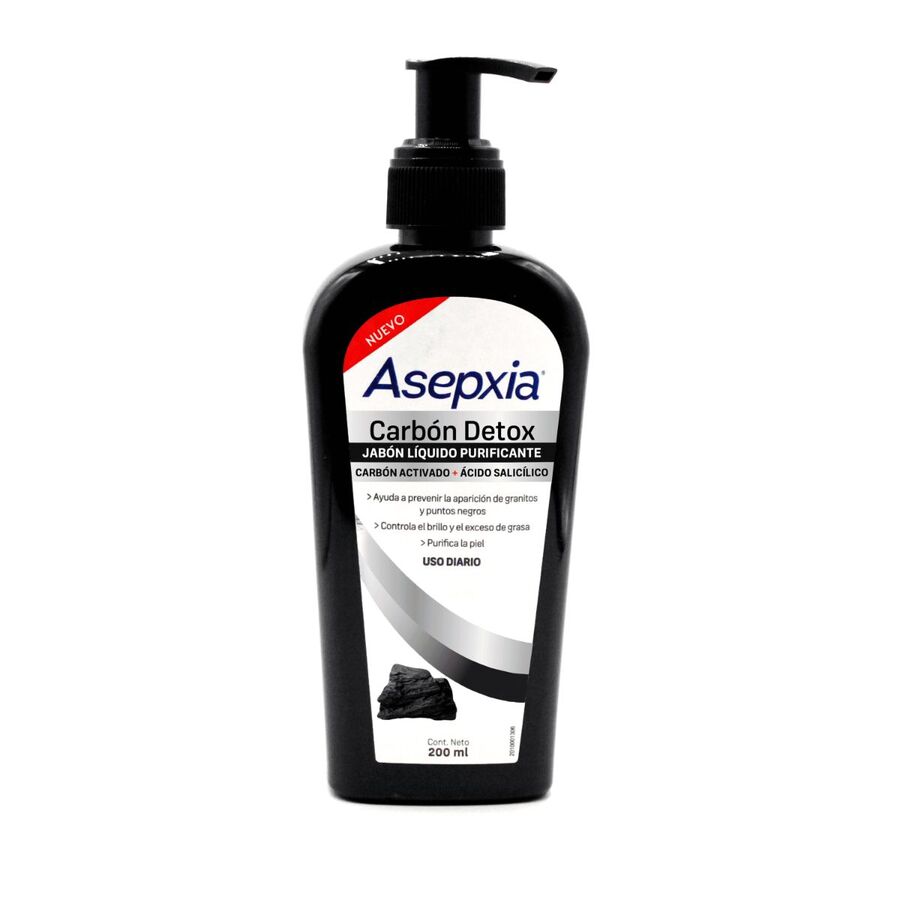 Imagen de Jabón líquido asepxia carbón 200ml