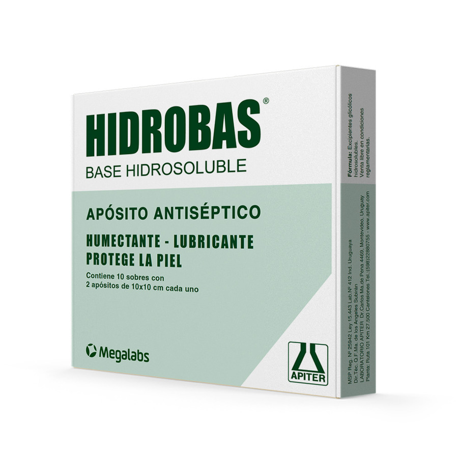 Imagen para  Apósito HIDROBAS Sobres 106501 x 10                                                                                            de Pharmacys