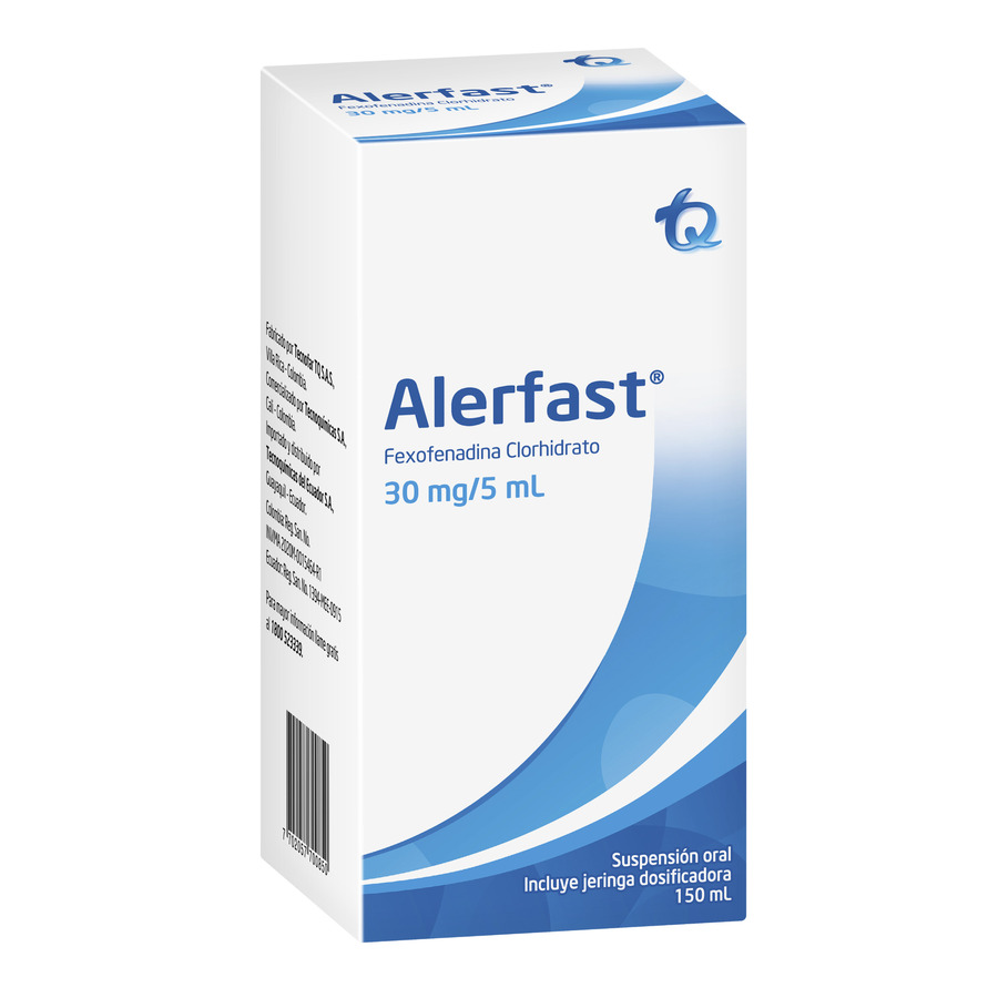 Imagen de  ALERFAST 30mg/5ml TECNOQUIMICAS Suspensión