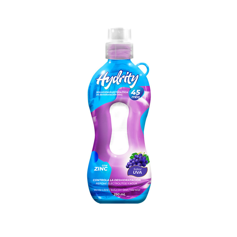 Imagen de Suero oral hydrity uva 45meq suspensión 250ml