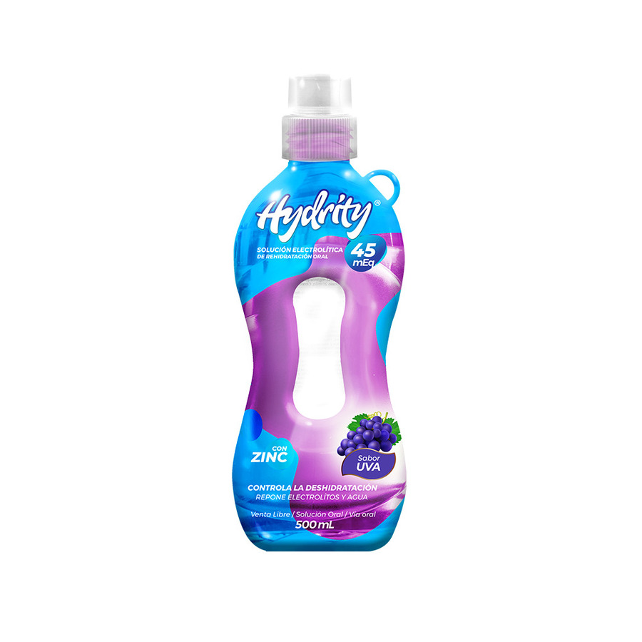 Imagen de Soluciones hidratantes hydrity rehidratacion oral uva 45meq 500ml