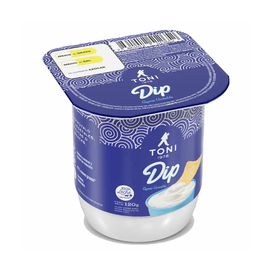 Imagen de  Queso Crema TONI Dip Untable 106686 120 gr