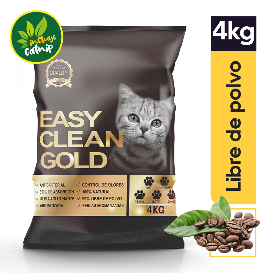 Imagen de Arena para gato easy clean gold cafe 4 kg