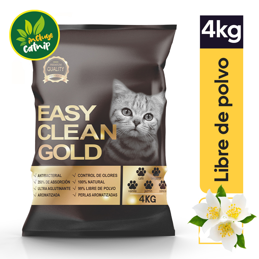Imagen de Arena para gato easy clean gold jazmin 4 kg