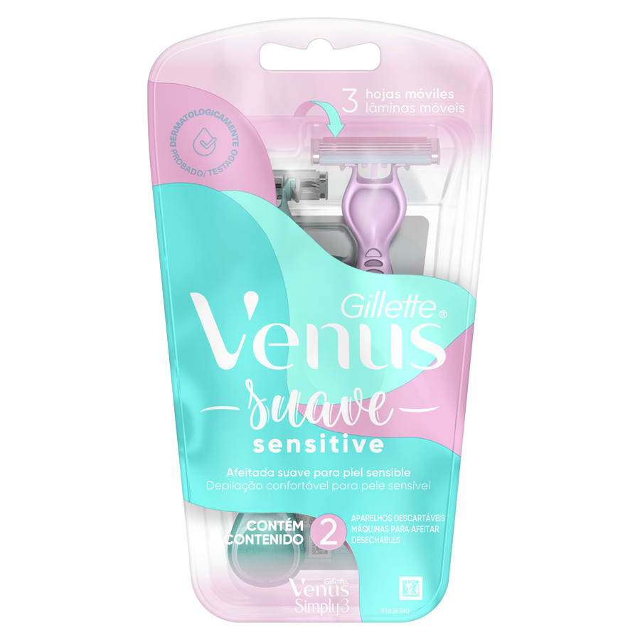 Imagen de Afeitadora gillette venus sensitive x 2