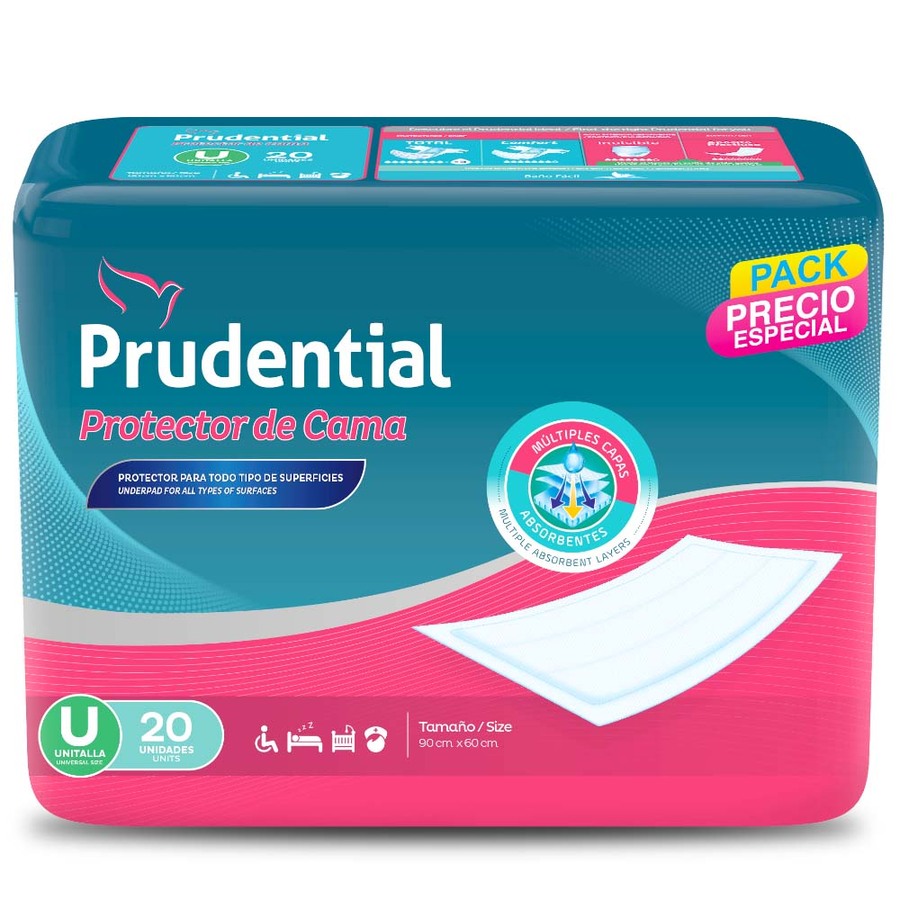 Protector de Cama PRUDENTIAL 107074 20 unidades