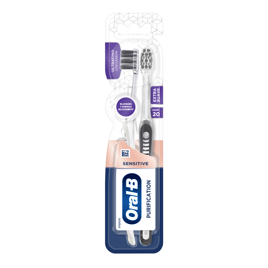 Imagen de  Cepillo dental ORAL-B Purificación 107115 x 2