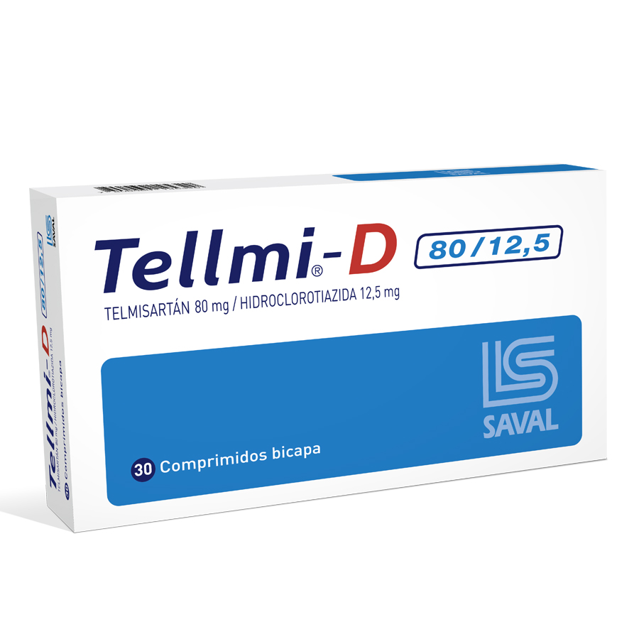 Imagen para  TELLMI 80/12.5mg ECUAQUIMICA x 30 Comprimidos                                                                                   de Pharmacys