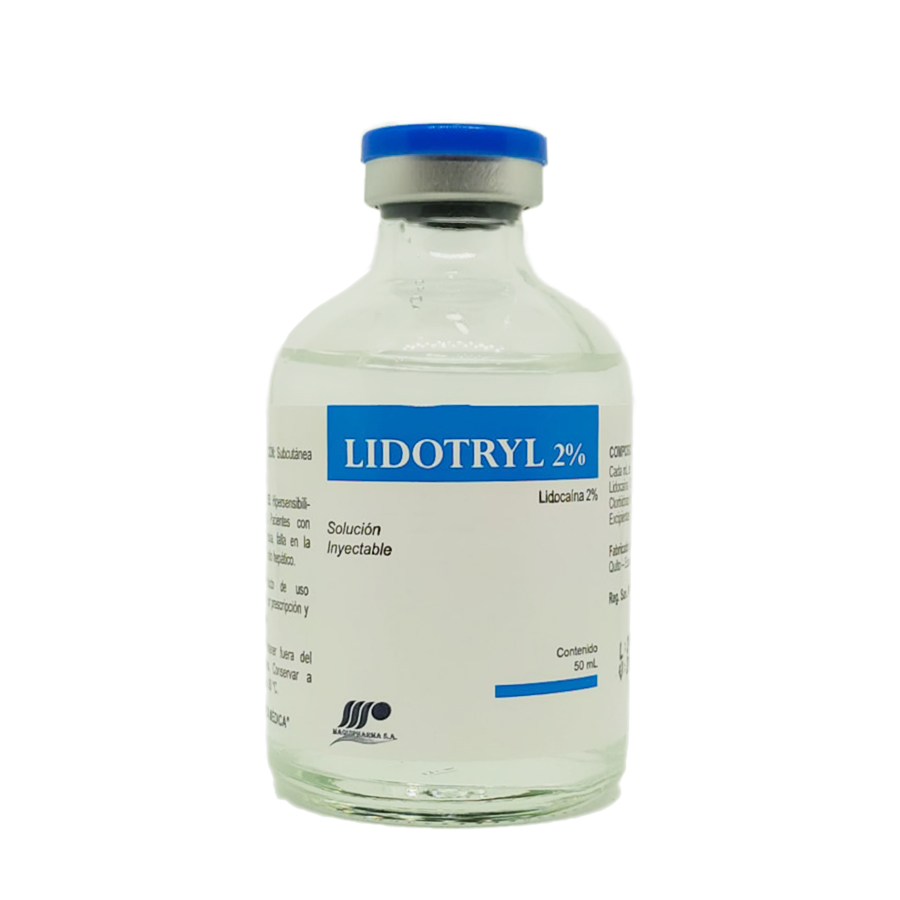 Imagen de Lidotryl 20mg gematriaecuador solución inyectable