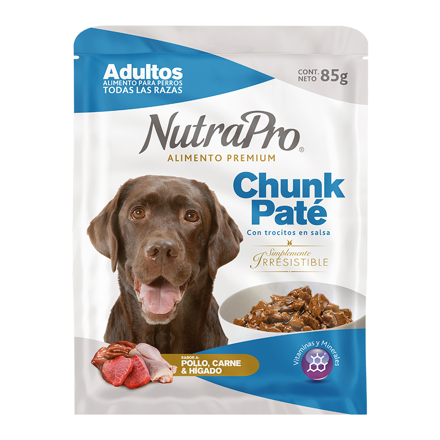 Imagen de  Alimento para Perros NUTRAPRO Pollo-carne-hígado 107250 85gr