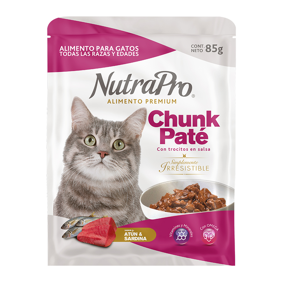 Imagen de  Alimento para Gatos NUTRAPRO Atún-sardina 107251 85gr