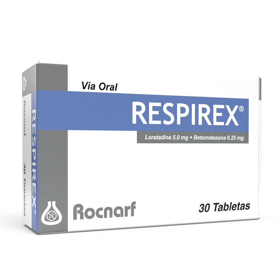 Imagen de Respirex 5/0.25mg rocnarf  antialérgica