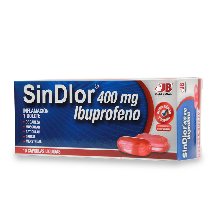 Imagen de Sindlor 400 mg cápsulas líquidas x 20