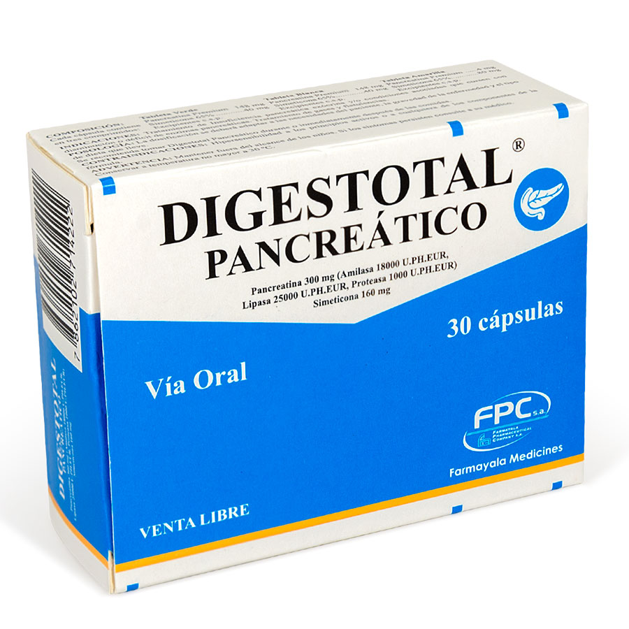 Imagen de Digestotal 300mg/160mg cápsulas x 30