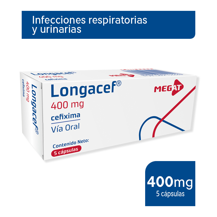 Imagen para  LONGACEF 400mg x 5                                                                                                              de Pharmacys