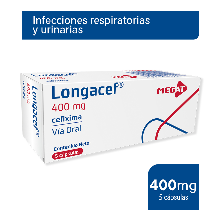 Imagen de  LONGACEF 400mg x 5