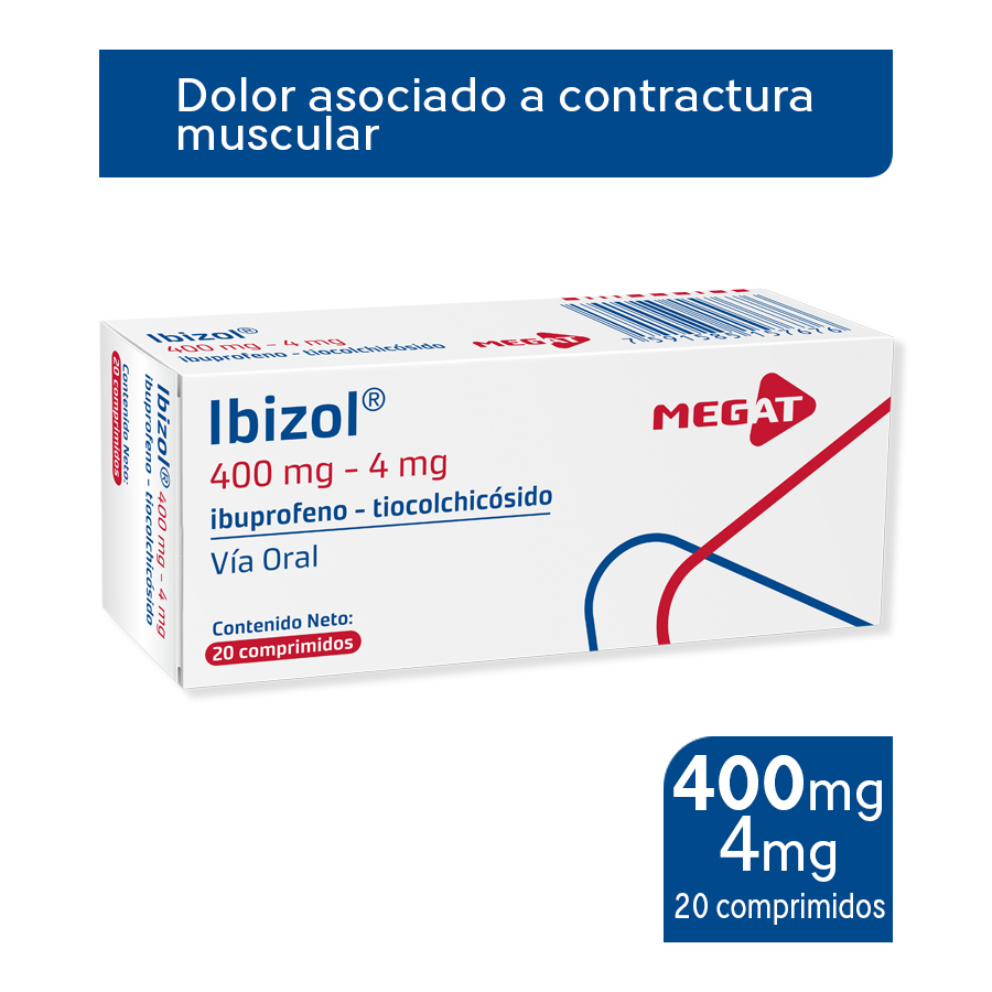 Imagen para  IBIZOL 400mg- 4 mg x 20                                                                                                         de Pharmacys