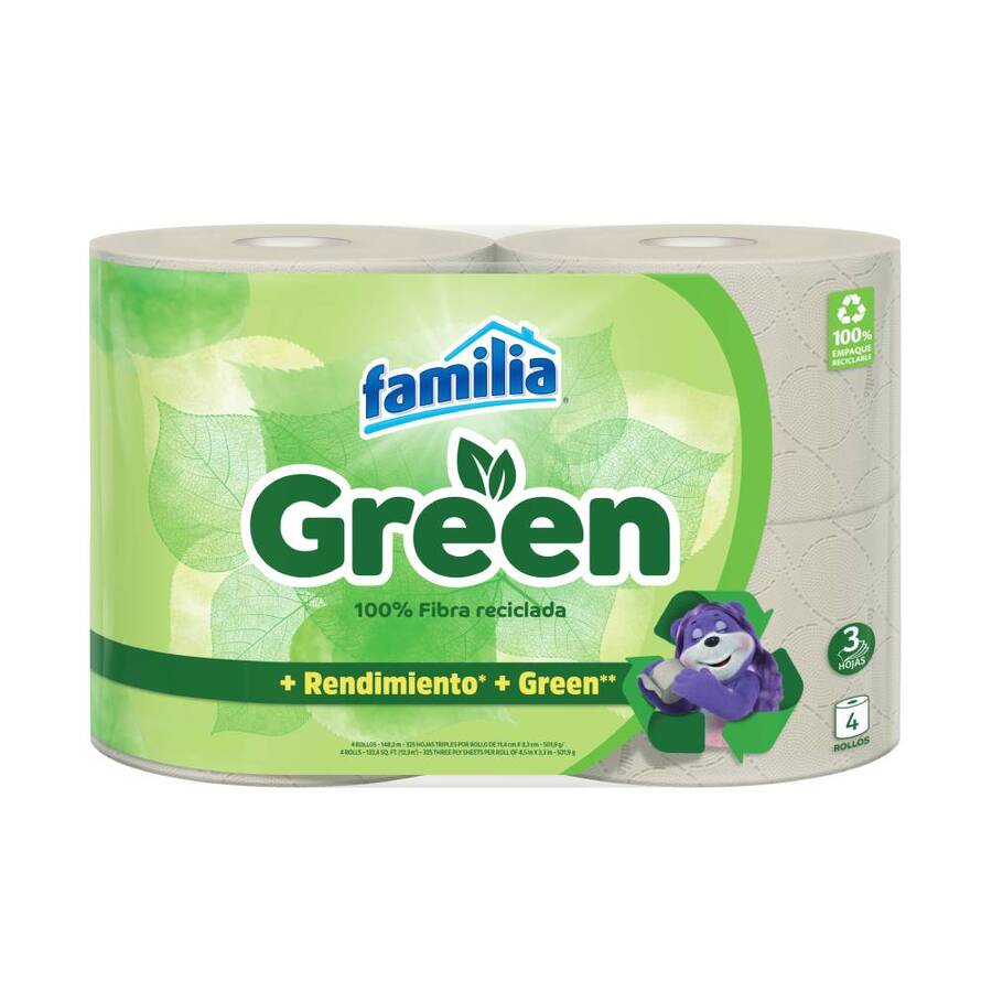 Imagen de Papel higiénico familia green 4un