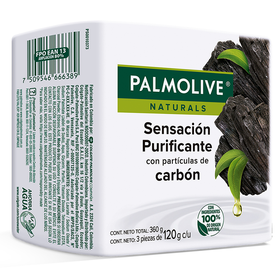 Imagen de Jabón palmolive naturals carbón 120 g