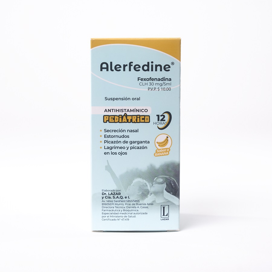 Imagen de Alerfedine 30mg/5ml leterago - lazar