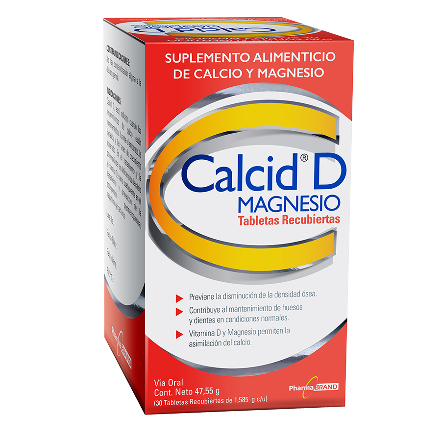 Imagen de Suplemento nutricional calcid magnesio tableta recubierta x 30