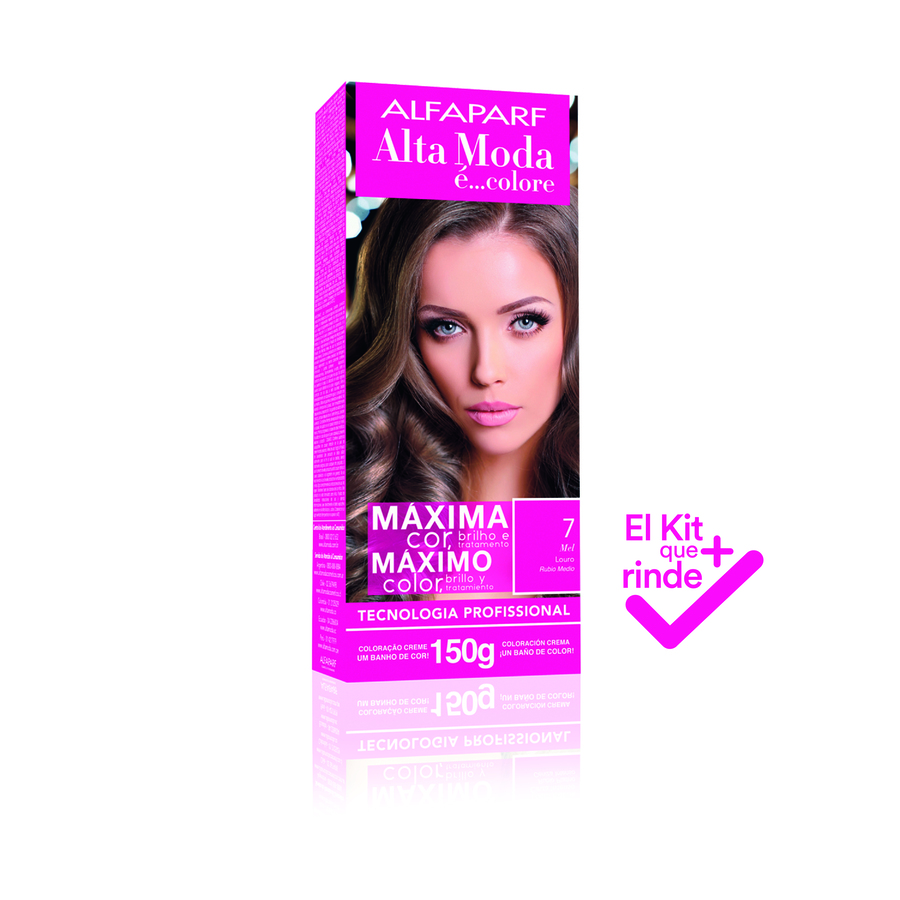 Imagen de Tinte alfaparf #7 rub-med 60 g