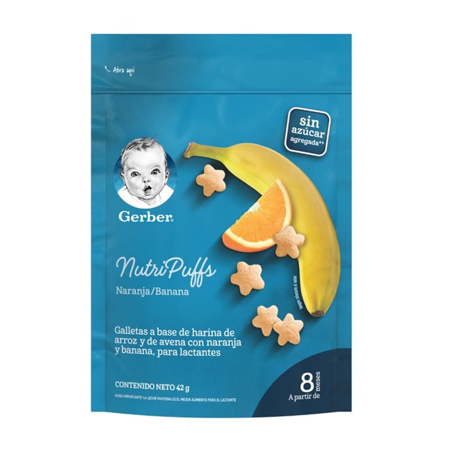 Imagen de  GERBER GALLETA GERBER BANANA-NARANJAx42GR 108010