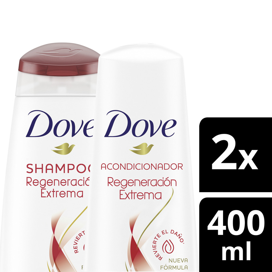 Imagen de  DOVE Regeneración Extrema Shampoo + Acondicionador 108035 400 ml