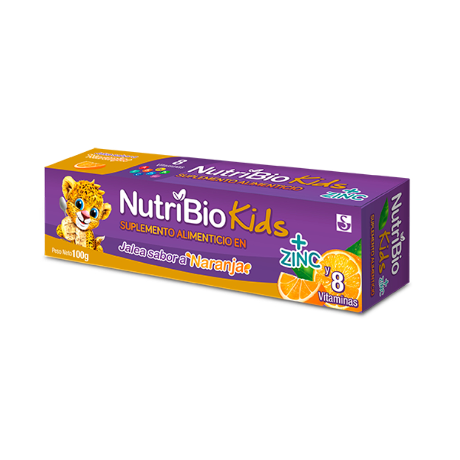Imagen de Multivitaminico nutribio + zinc naranja jalea 100 gr