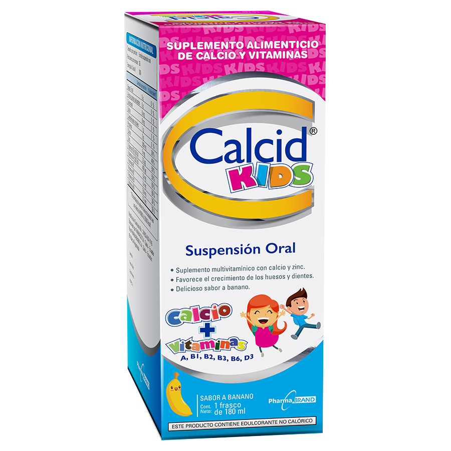 Imagen de Multivitamínico calcid kids 380 mg suspensión 180 ml