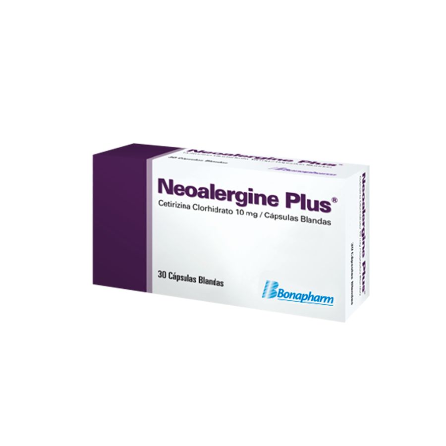 Imagen para  NEOALERGINE 10 mg x 30                                                                                                          de Pharmacys