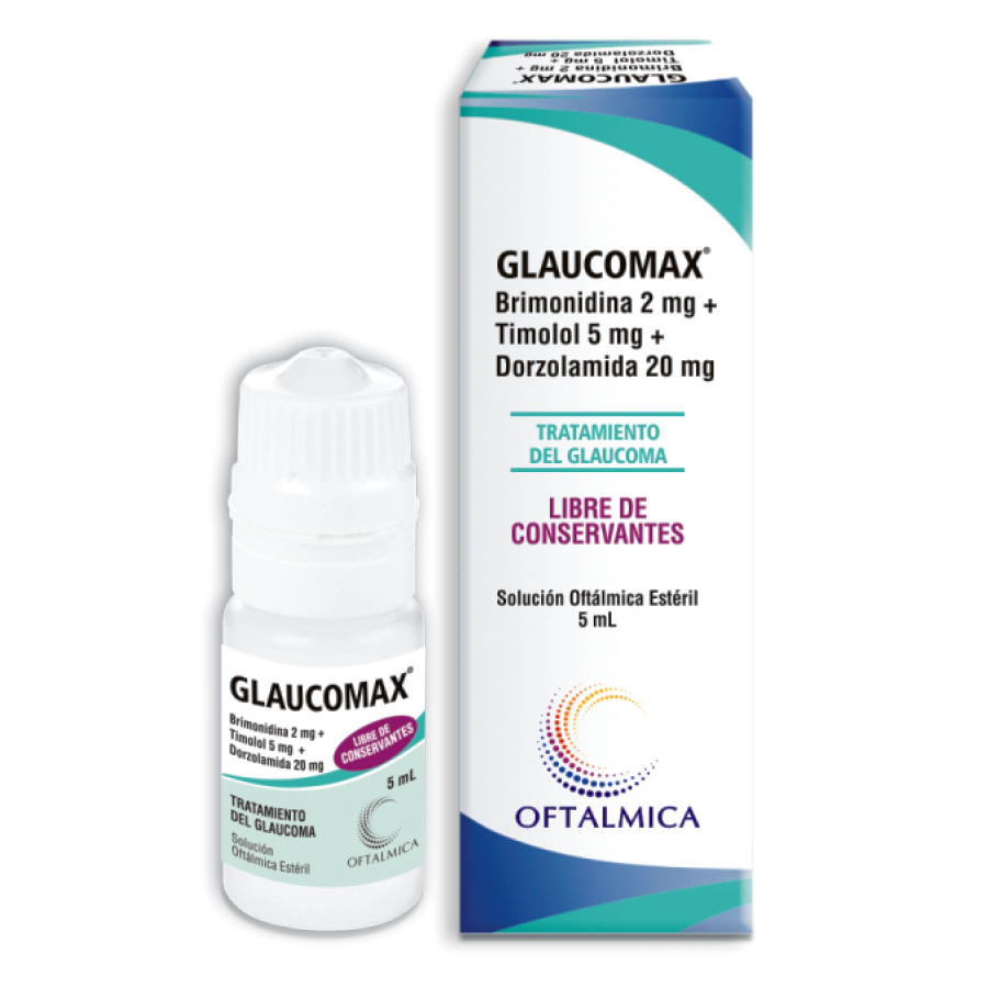 Imagen de Glaucomax 2/5/20mg berkanafarma solución oftálmica