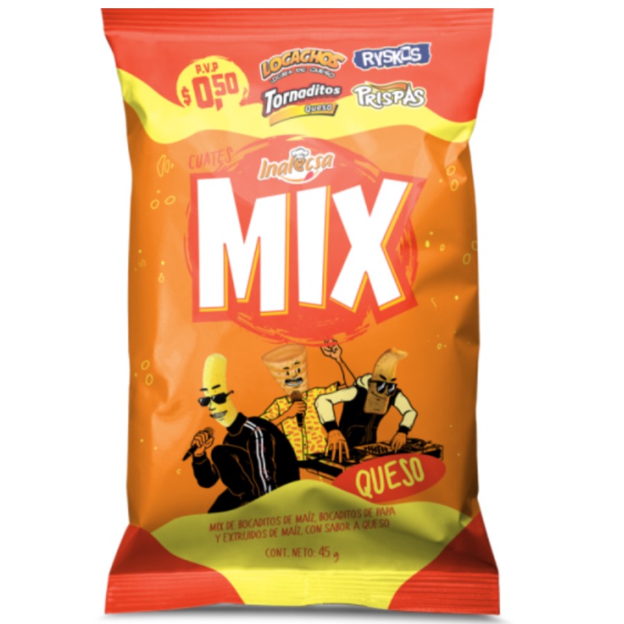 Imagen de Bocadito cuates mix mix queso 45 g
