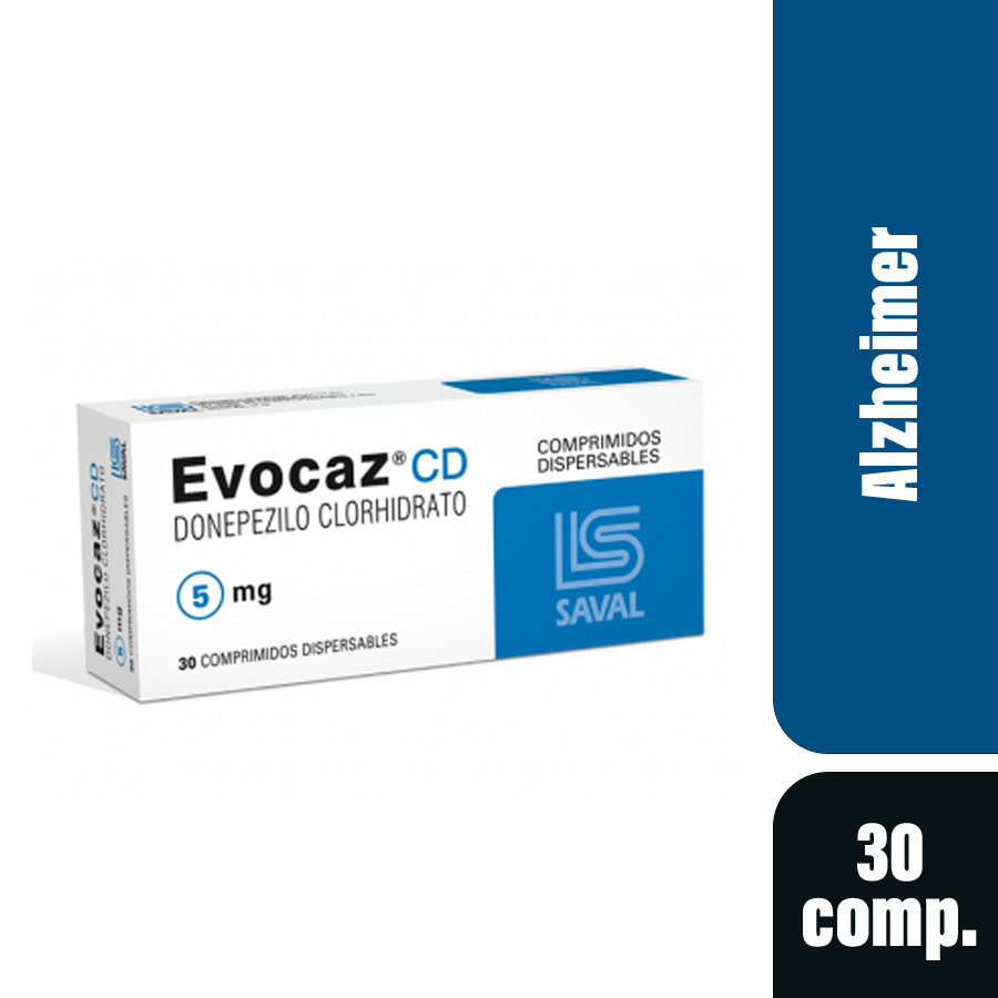 Imagen para  EVOCAZ 5 mg ECUAQUIMICA x 30 Comprimidos                                                                                        de Pharmacys