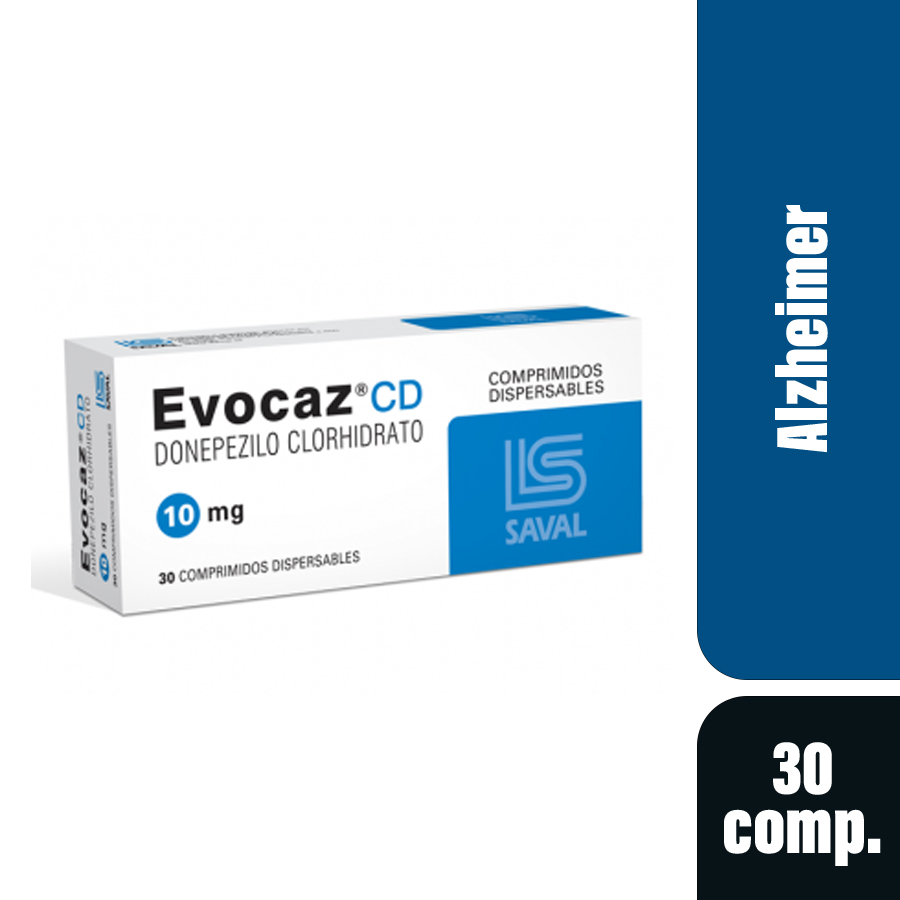 Imagen de  EVOCAZ 10 mg ECUAQUIMICA x 30 Comprimidos