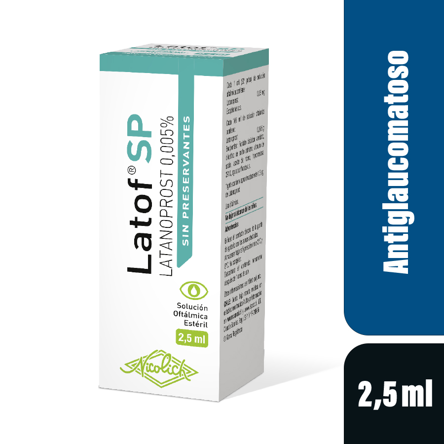 Imagen de  LATOF 0,05 mg ECUAQUIMICA Solución Oftálmica