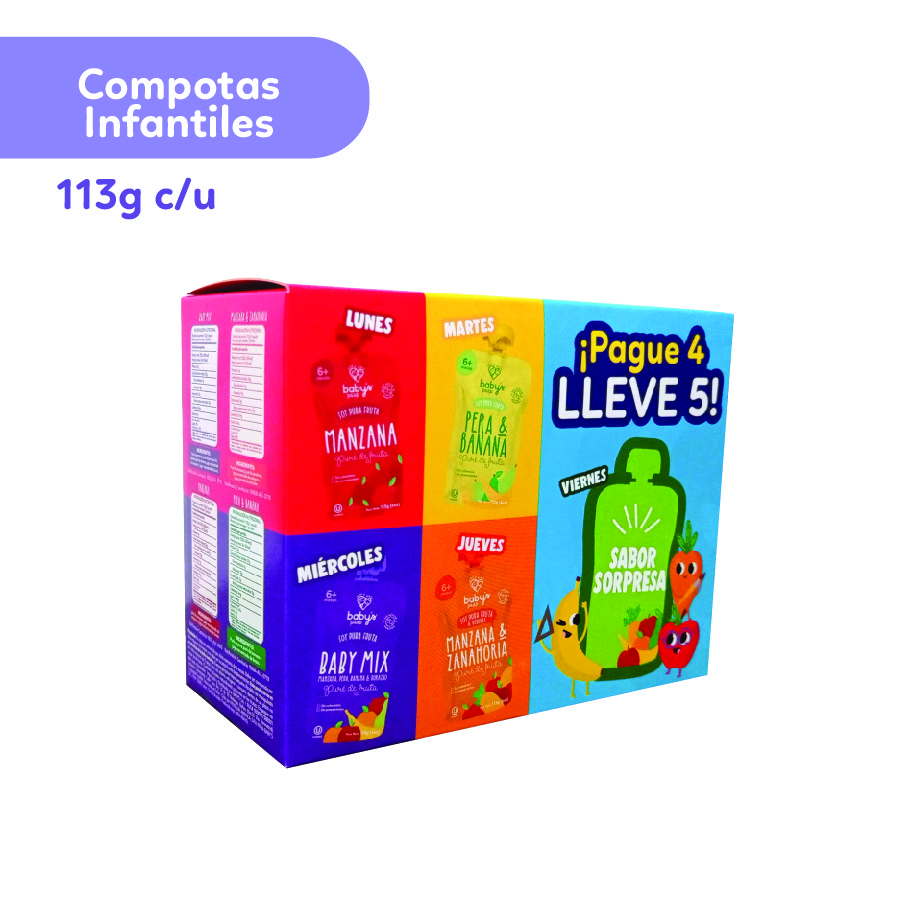Imagen de Compota infantil babys surtidos 113 g