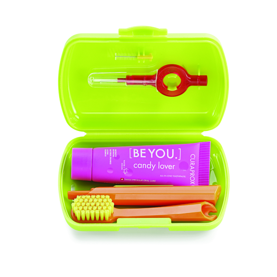 Imagen de Curaprox travel set verde-past