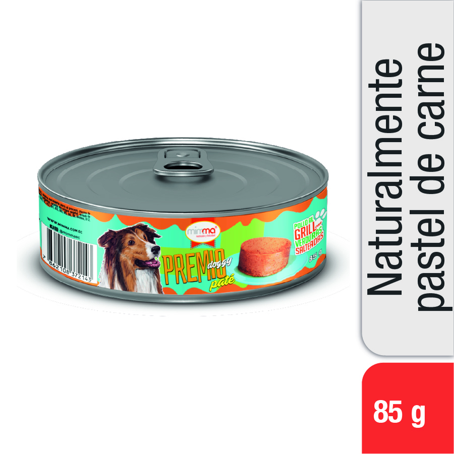 Imagen de Alimento para perro premio doggy pate poll/gri lat 85 g