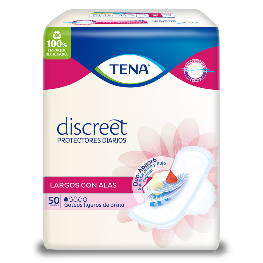 Imagen de  TENA PROTEC TENA DISCRET LARGO C-ALASx50 108918