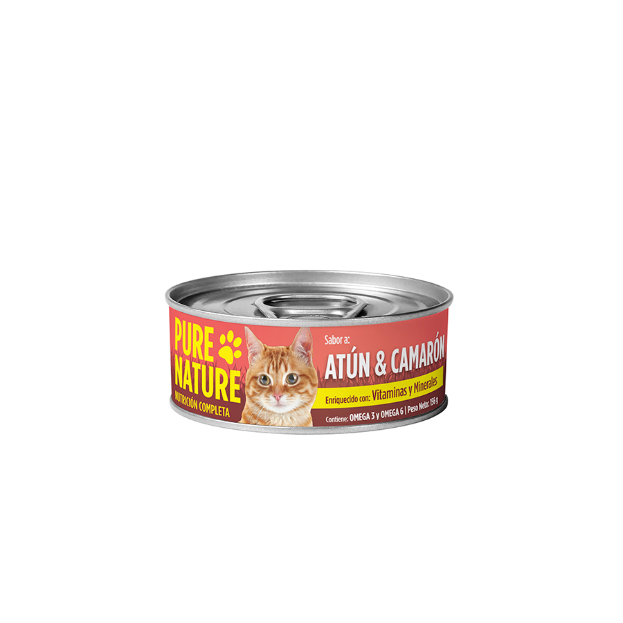 Imagen de Alimento para gato nature atun-camaron 156 g