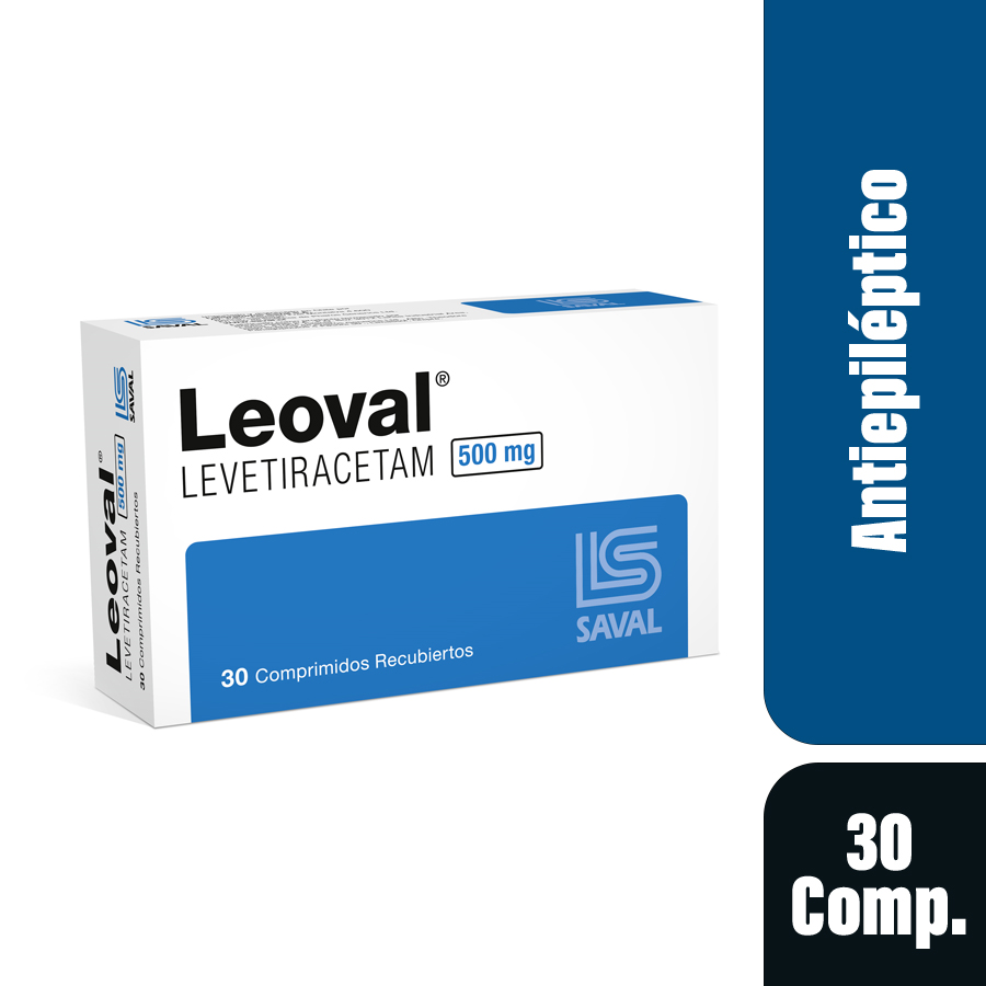 Imagen de  LEOVAL 500 mg ECUAQUIMICA x 30 Comprimido Recubierto