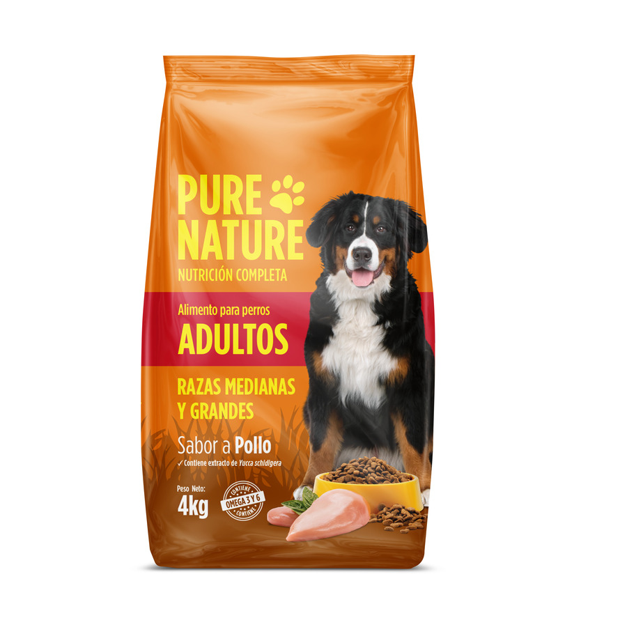 Imagen de Alimento para perro nature adu m/g pollo 4 kg