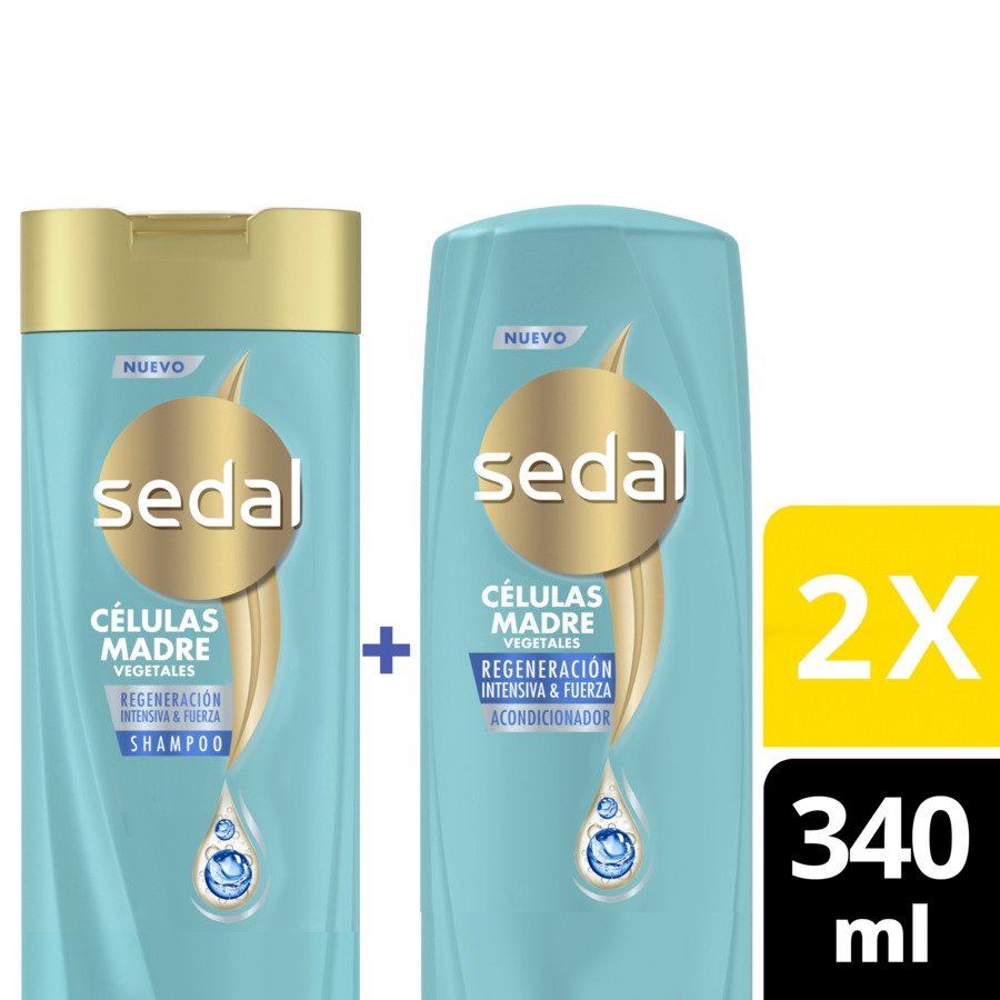 Imagen de  SEDAL Células Madres Vegetales Shampoo + Acondicionador 109340 340 ml