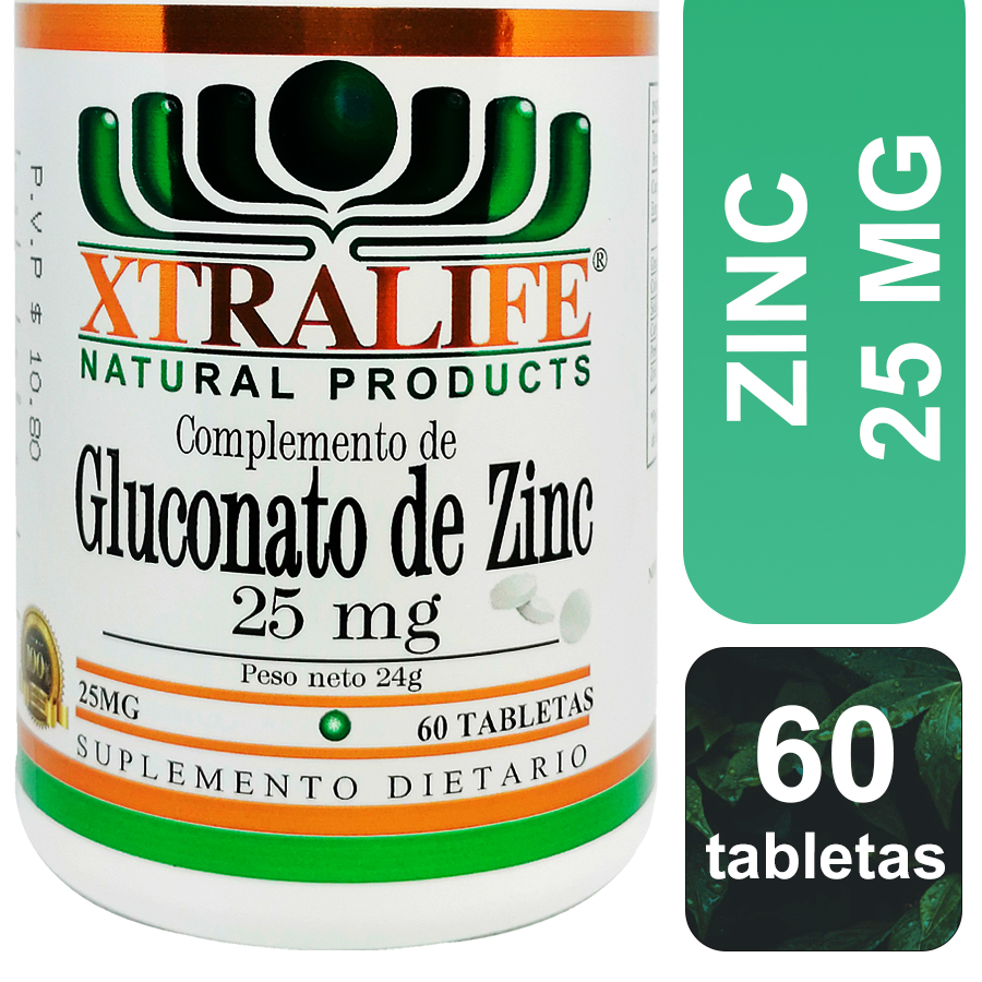 Imagen de  Suplemento de Salud Ósea y Articular XTRALIFE Zinc Tableta 109492 x 60