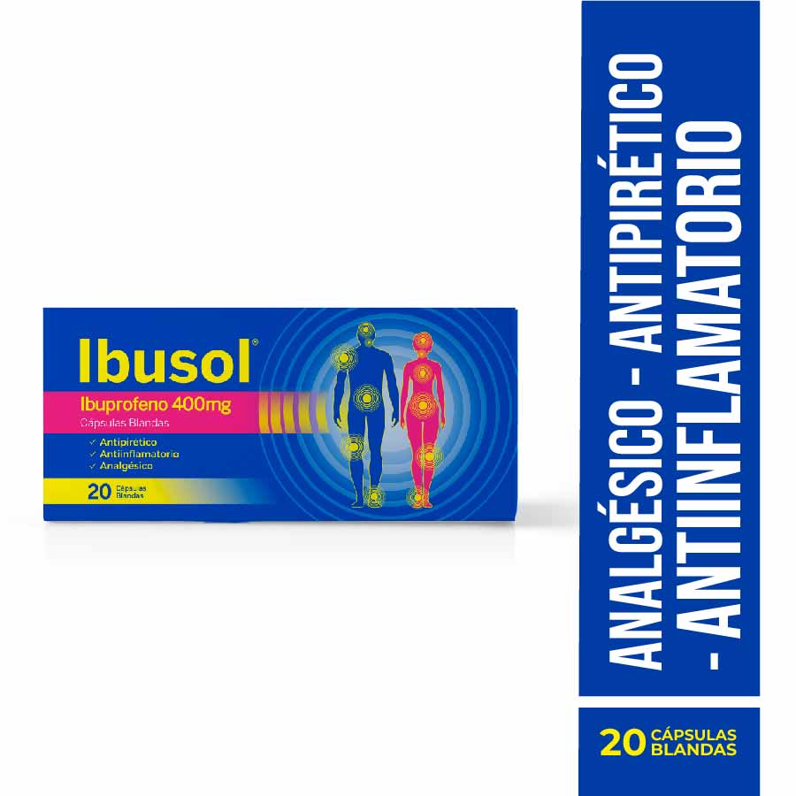 Imagen de  IBUSOL IBUSOL CAP-BLANDx400MGx20 109506