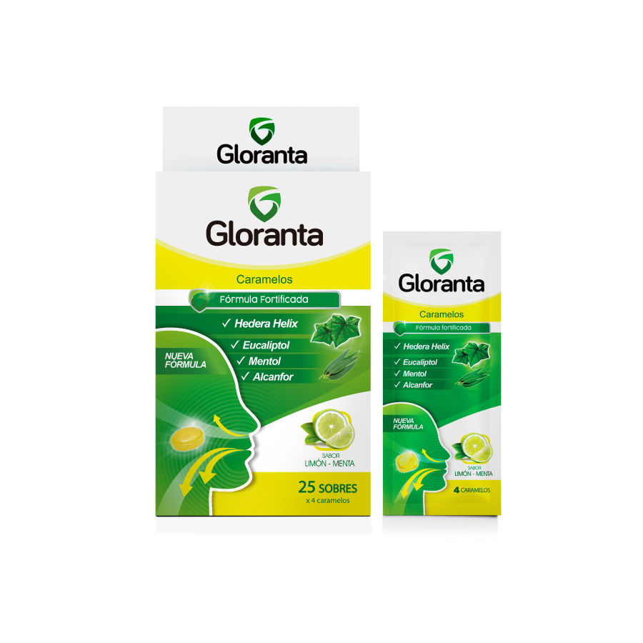 Imagen de Caramelo gloranta limon - menta 5 sobres