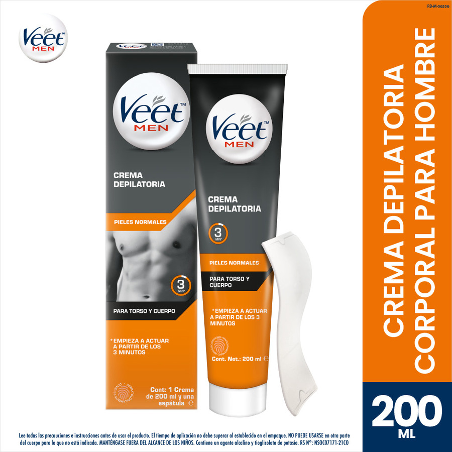 Imagen de Crema depilatoria veet for men - piel normal 200 ml