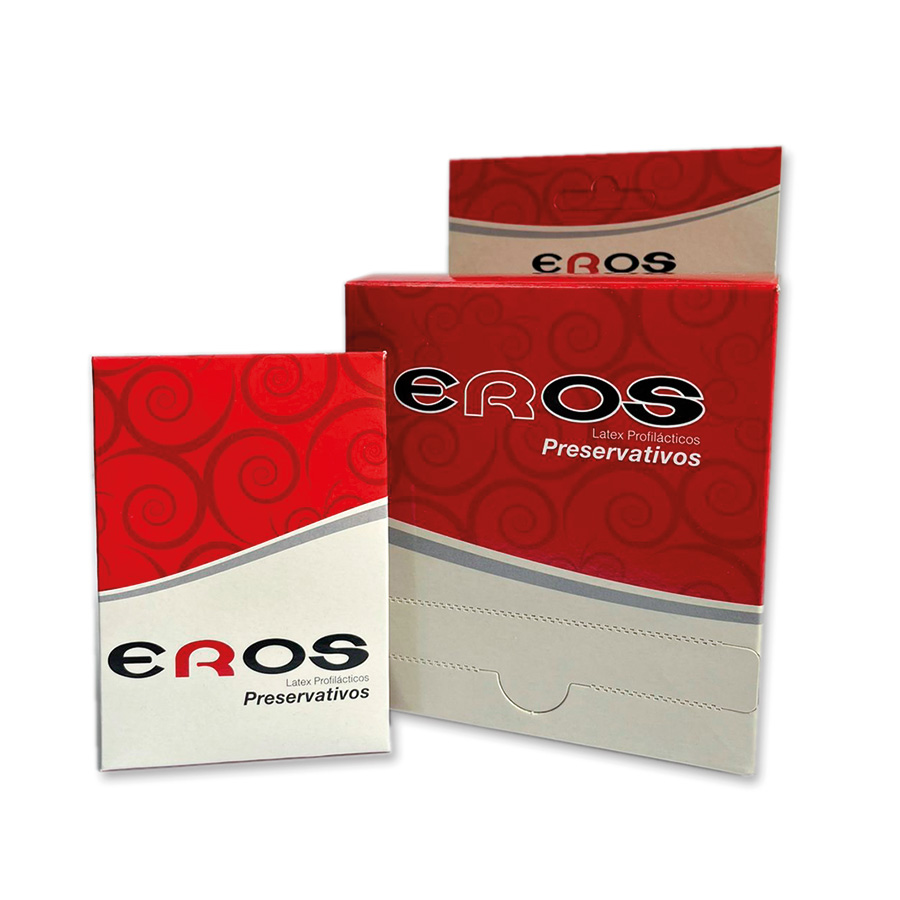 Imagen de  Preservativo EROS Tradicional 109577 dispensador 12 x 3