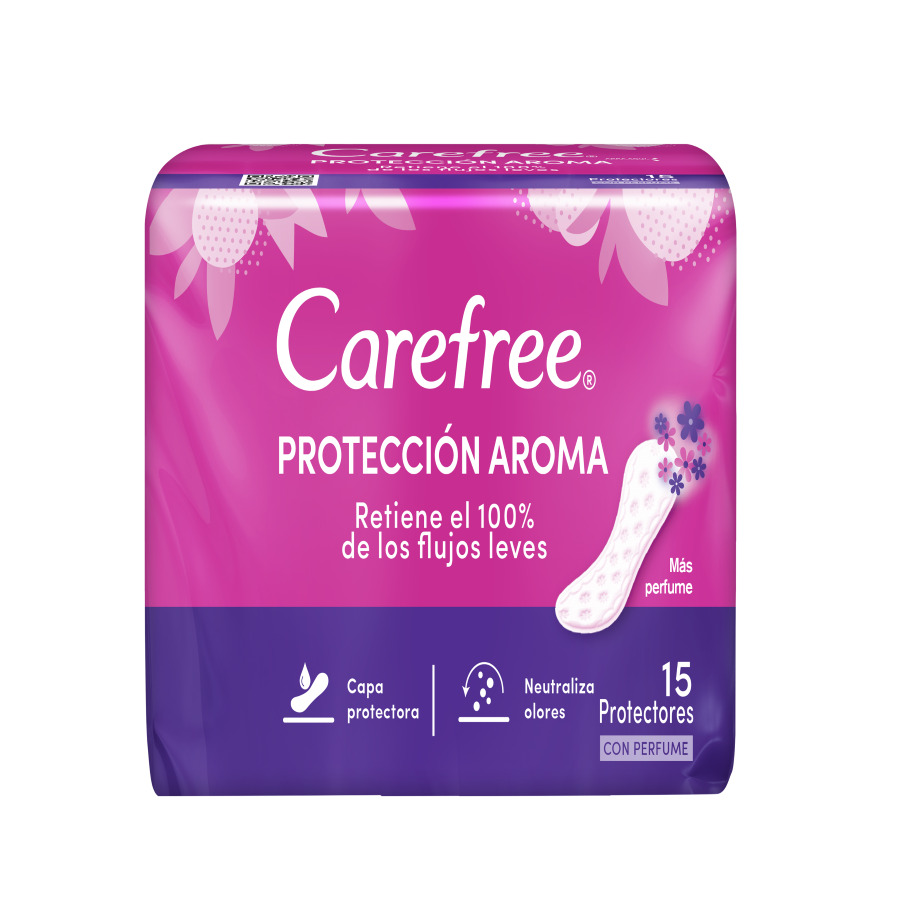 Imagen de  Protectores Diarios CAREFREE Protección Aroma Estándar 1096 15U